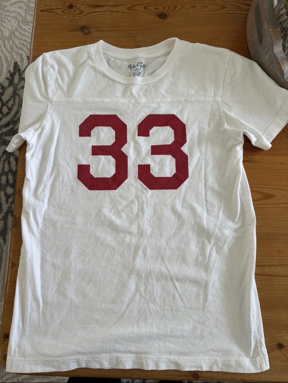 Brandy Melville White Tee with red Logo